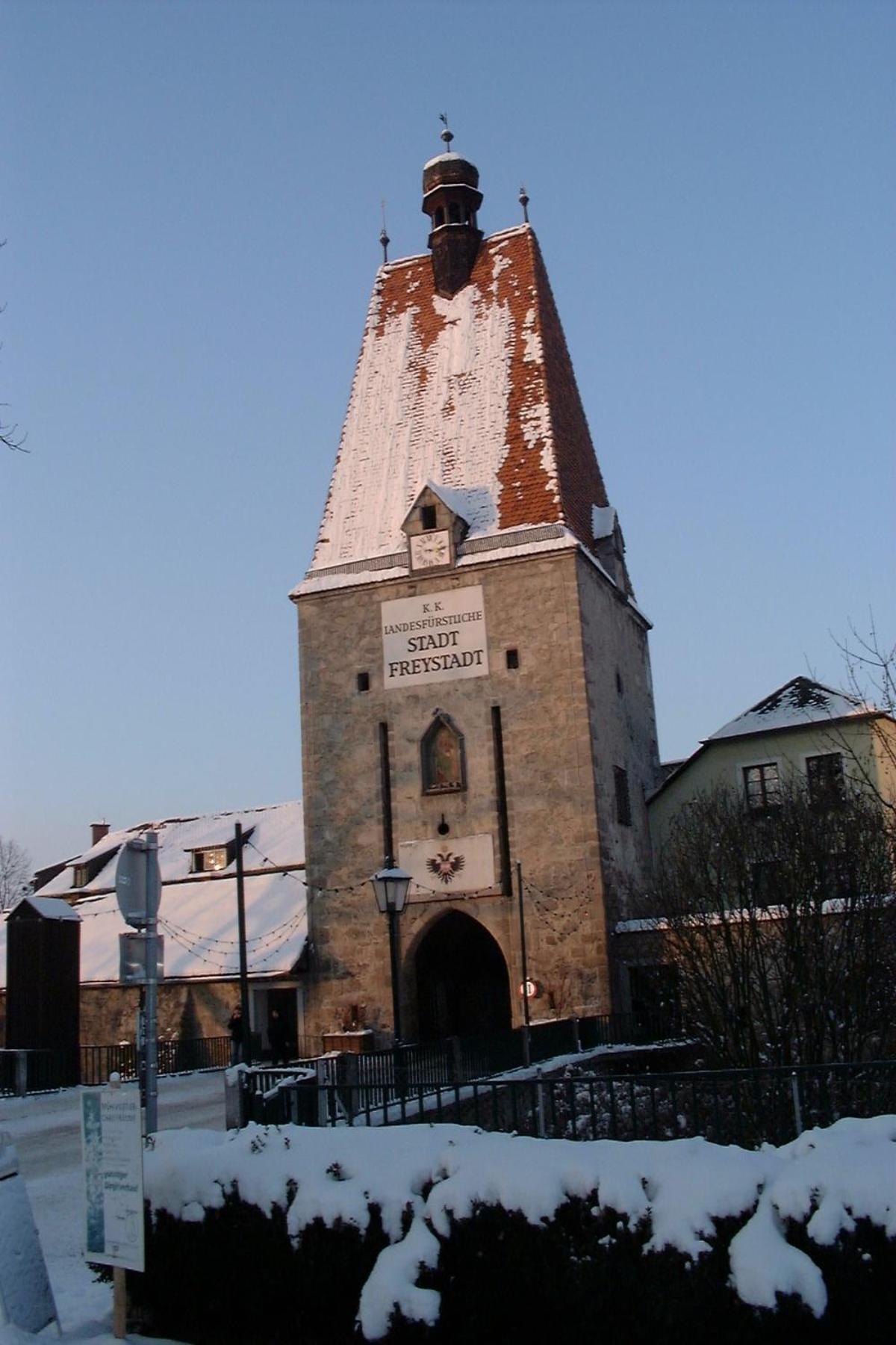 Hotel Zum Goldenen Hirschen Freistadt Exteriör bild